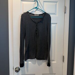 Project Social T Charcoal Long Sleeve Top